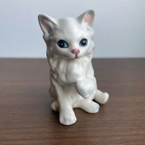 Small Lefton White Cat Figurine